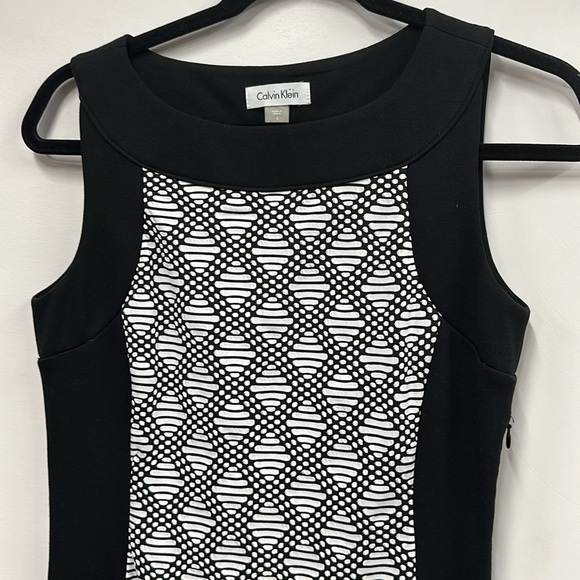 Calvin Klein black and white dress 4 - Picture 2 of 6